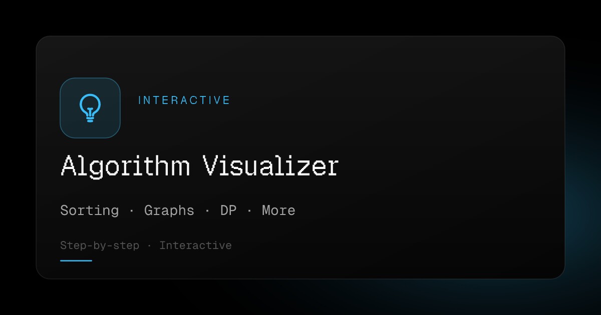 alg0.dev — Algorithm Visualizer